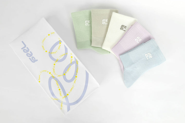 Set of colorful Quarter Women Socks 